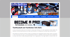 Desktop Screenshot of kickertisch.org